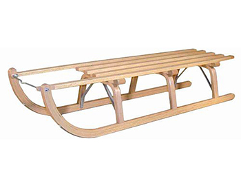 Davoser 115 Traditional Wooden Alpine Sledge/Toboggan